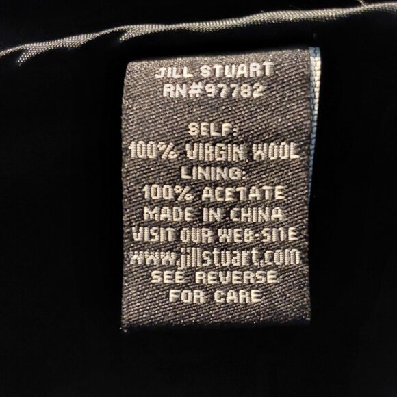 NWOT! Jill Stuart Kendra Shift Dress 100% Virgin Wool Bell Sleeve Ruffle Hem - 4 - Picture 10 of 11